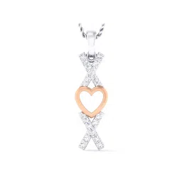 dishis Sterling Silver Rose-Gold Plated Pendant image 1