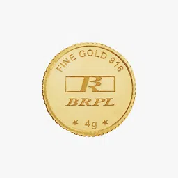 bangalore refinery 4G Yellow Gold Coin image 1