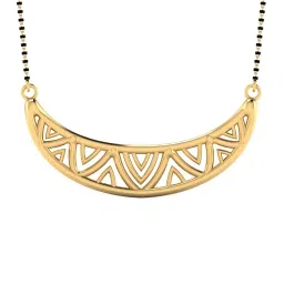 iski uski 925 Sterling Silver Mugdha Silver Mangalsutra with Chain image 1