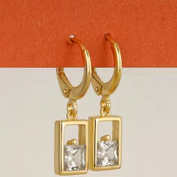 giva 925 Sterling Silver Gold-Plated Hoop Earrings image 1