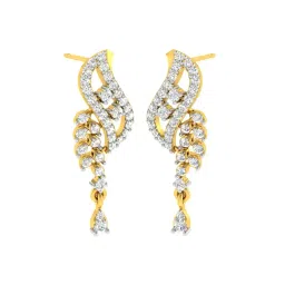 avsar Yellow Gold Diamond Stud Earrings image 1