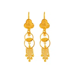 p.c. chandra jewellers Yellow Gold Drop Earrings image 1