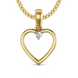 avsar Yellow Gold Diamond-Studded Kishori Pendant image 1