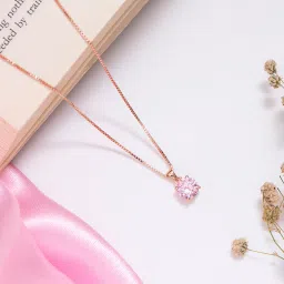zavya Rose Gold-Plated Sterling Silver Pendant Chain image 1