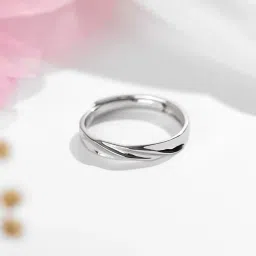 zavya Men Sterling Silver Adjustable Ring image 1