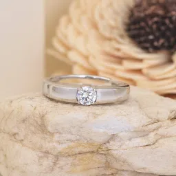 ornate jewels Sterling Silver American Diamond Ring image 1