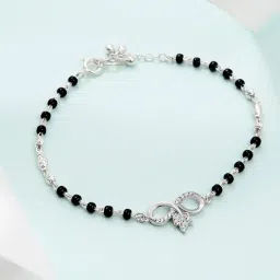 zavya Twisted Infinity 925 Silver Mangalsutra Bracelet image 1