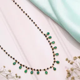 zavya Sterling Silver Beaded Mangalsutra image 1