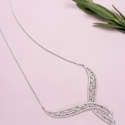 zavya Waterfall 925 Silver Necklace image 1
