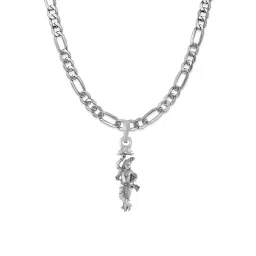 akshat sapphire Sterling Silver Lord Krishna Pendant with Chain image 1