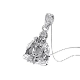 akshat sapphire 925 Silver God Hanuman Chain Pendant image 1