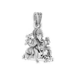 akshat sapphire Sterling Silver Lord Hanuman Pendant image 1