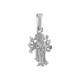 akshat sapphire Silver God Vishnu Narsimha Chain Pendant image 1