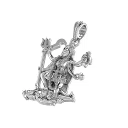 akshat sapphire Sterling Silver Goddees Kaali Pendant with Chain image 1