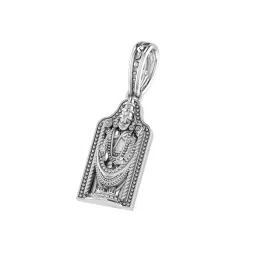 akshat sapphire Sterling Silver Tirupati Balaji Pendant with Chain image 1