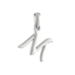 akshat sapphire 925 Silver Name alphabet chain pendant image 1