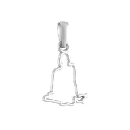 akshat sapphire Sterling Silver Swami Samarth Pendant image 1