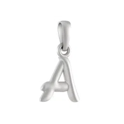 akshat sapphire Pure Silver Name alphabet chain pendant image 1