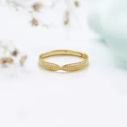 zavya Women Sterling Silver Gold-Plated Radiant Sunburst Adjustable Ring image 1