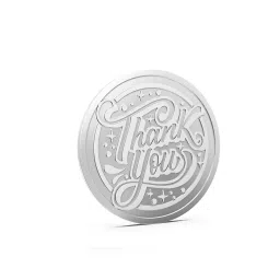 aspect bullion refinery Pure Silver Thank You Coin image 1