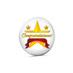 aspect bullion refinery Pure Silver Congrats Coin image 1