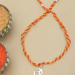 vanbelle Men Sterling Silver Om Rakhi image 1