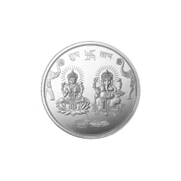 mmtc pamp Women Pure Silver Laxmi Coin image 1