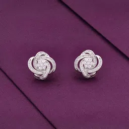 kai jewel Women Sterling Silver Stud Earrings image 1