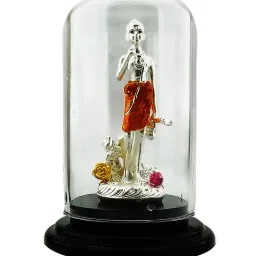 silverspot jewel Pure Silver Swami Narayanan Idol image 1
