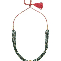 p n gadgil jewellers Women Yellow Gold Beaded Necklace image 1