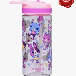 smiggle Movin' Printed Junior Water Bottle image 1