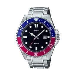 casio Men Enticer Water-Resistant Analogue Watch-MDV-107D-1A3VDF image 1