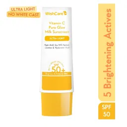 wishcare Vitamin-C Pure Glow Face Sunscreen SPF 50 PA++++ image 1