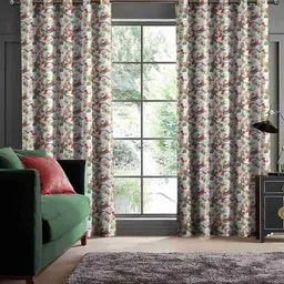 casableu Kashmiri Premium Olive Blackout Curtain  image 1