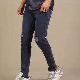 Shein Full Length Stone Wash Distressed Jeans-picture-17