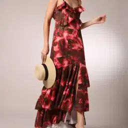 Shein Spaghetti Strap Layered Maxi Split Thigh Dress-picture-51
