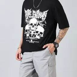 Shein Street Drop Shoulder Typographic Print Oversized Fit Crew Tshirt-image-45