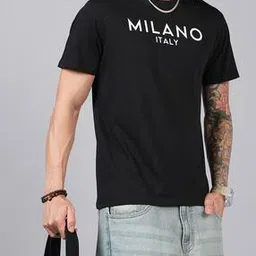 Shein Short Sleeve Typographic Chest Print Crew Tshirt-image-62