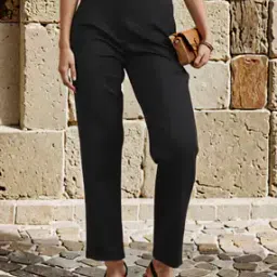 Shein Ankle Length Pleated Pants with Pockets-picture-17