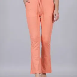 Shein Elasticated Drawstring Waist Coral Bootcut Track Pants-picture-45