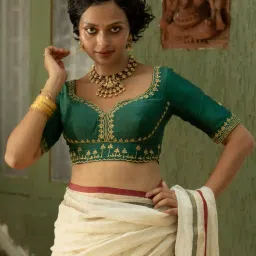 suta Women Self-design Blouse image 1