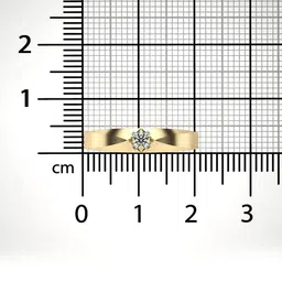 valanova Women Sterling Silver Gold-Plated Lab Grown Diamond Ring image 3