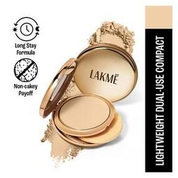 lakme 9 to 5 Unreal Dual Cover Pressed Powder  2 In 1 Compact + Foundation - 10 Ivory-picture-42