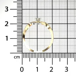 valanova Women Sterling Silver Gold-Plated Lab Grown Diamond Ring image 2