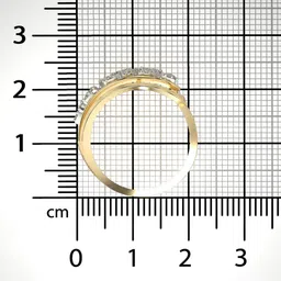 valanova Women Sterling Silver Gold-Plated Lab Grown Diamond Ring image 2