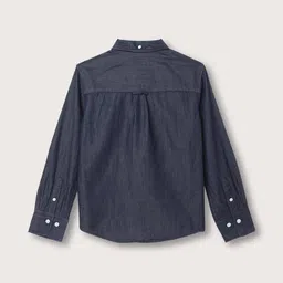 gant Logo Embroidered Shirt with Button-Down Collar image 2