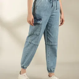 dnmx Women Relaxed Fit Cargo Joggers image 2