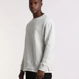 altheory by azorte Heathered Crew-Neck Sweatshirt image 2