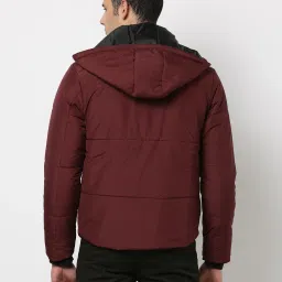 netplay Quilted Slim Fit Jacket with Detachable Hood image 2