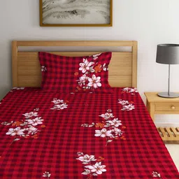 arrabi Single Size Fitted Bedsheet with 1 Pillow Cover image 2